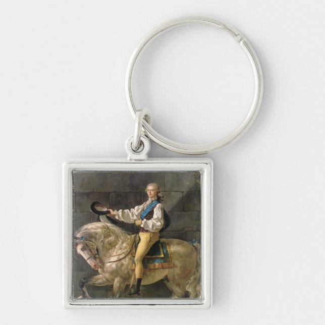 Equestrian Portrait of Stanislas Kostka Key Ring (Front)