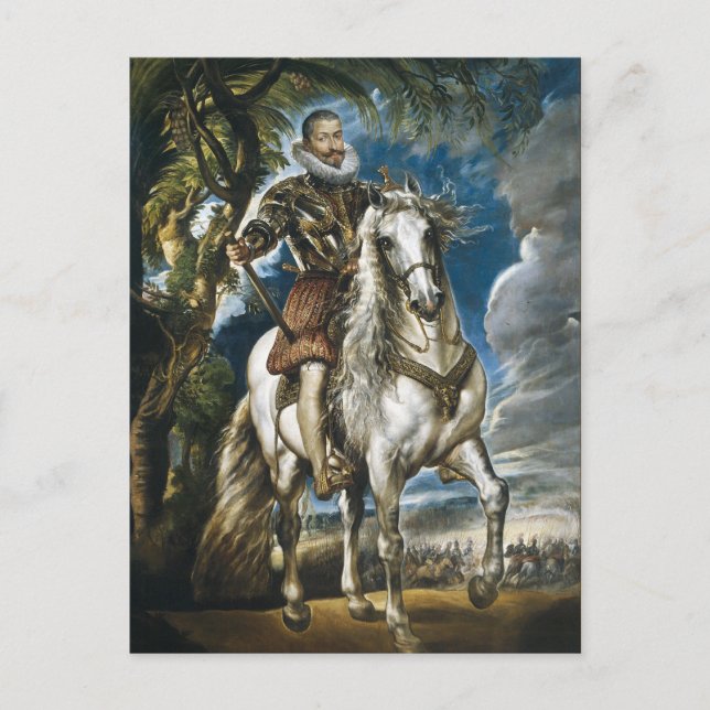 Equestrian Portrait of the Duke of Lerma Rubens Postcard (Front)