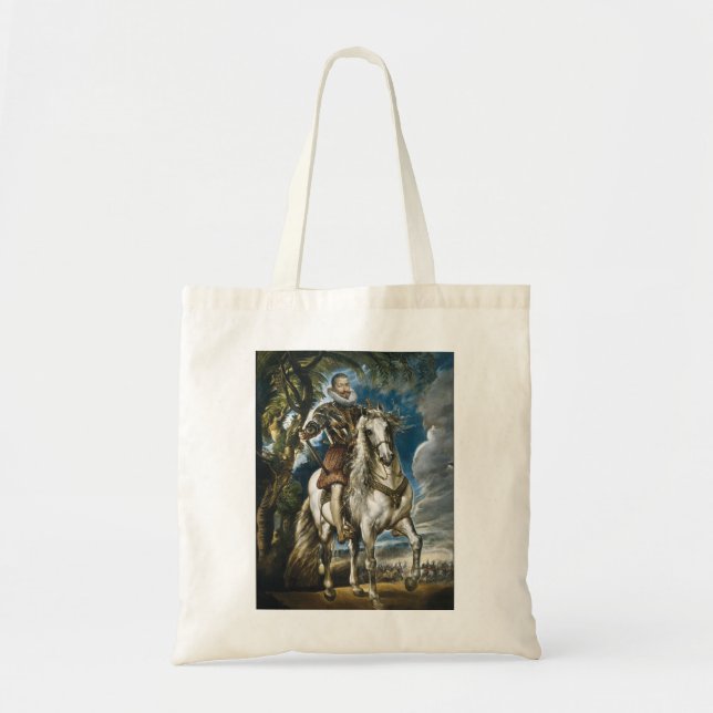 Equestrian Portrait of the Duke of Lerma Rubens Tote Bag (Front)
