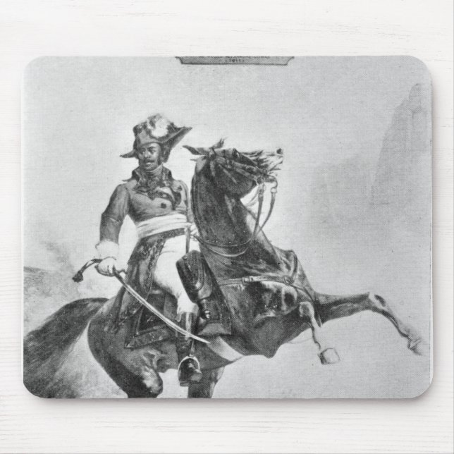 Equestrian portrait of Thomas Alexandre Mouse Pad (Front)