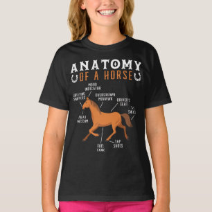 Equestrian Riding Anatomy Of A Horse Lover T-Shirt