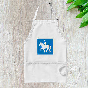 Equestrian Route Symbol Horse Riding Sign Standard Apron