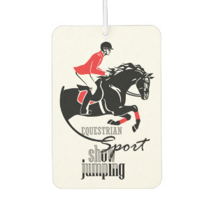 equestrian show jumping car air freshener