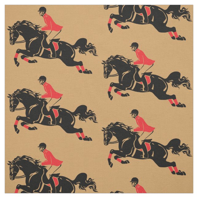 equestrian show jumping fabric (Swatch)