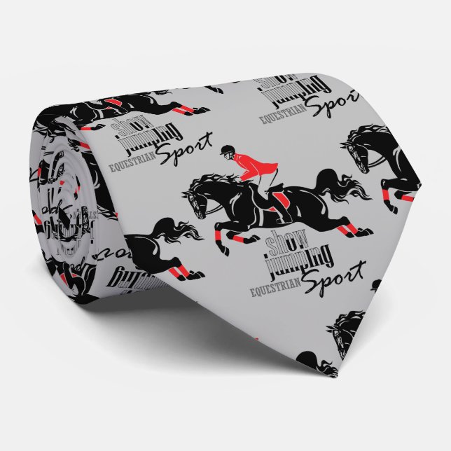 equestrian show jumping tie (Rolled)