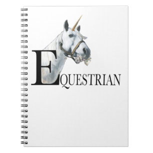 Equestrian side eye unicorn notebook