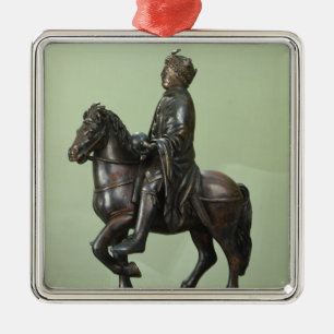 Equestrian statue of Charlemagne 2 Metal Tree Decoration