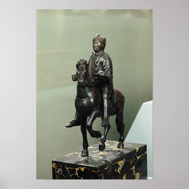 Equestrian statue of Charlemagne Poster (Front)