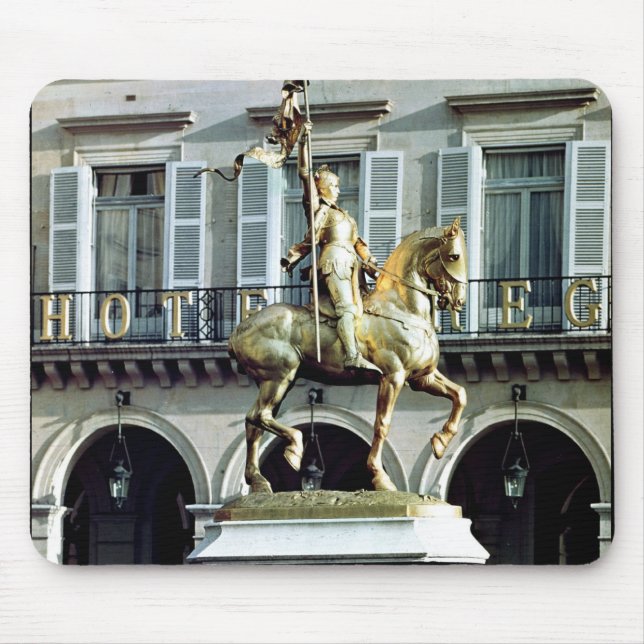 Equestrian statue of Joan of Arc Mouse Pad (Front)