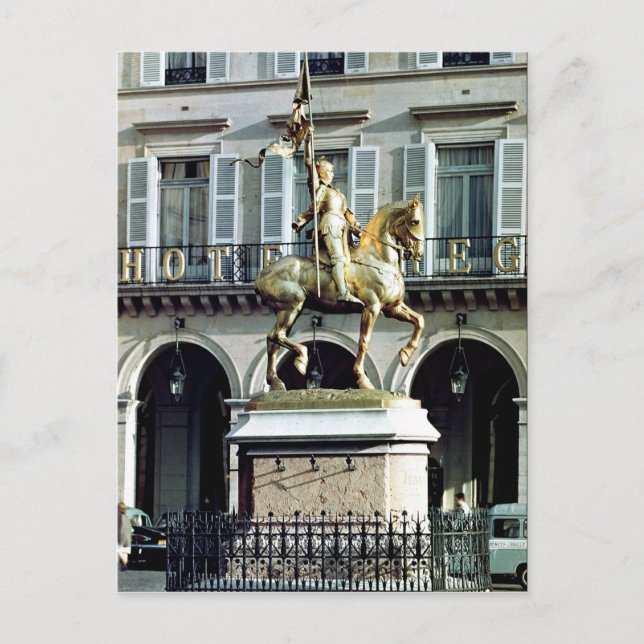 Equestrian statue of Joan of Arc Postcard (Front)