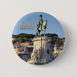 Equestrian statue of King José I, Lisbon  6 Cm Round Badge