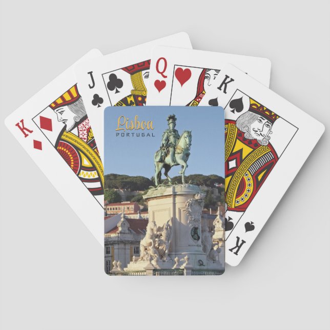 Equestrian statue of King José I, Lisbon  Playing Cards (Back)