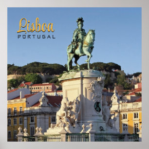 Equestrian statue of King José I, Lisbon  Poster