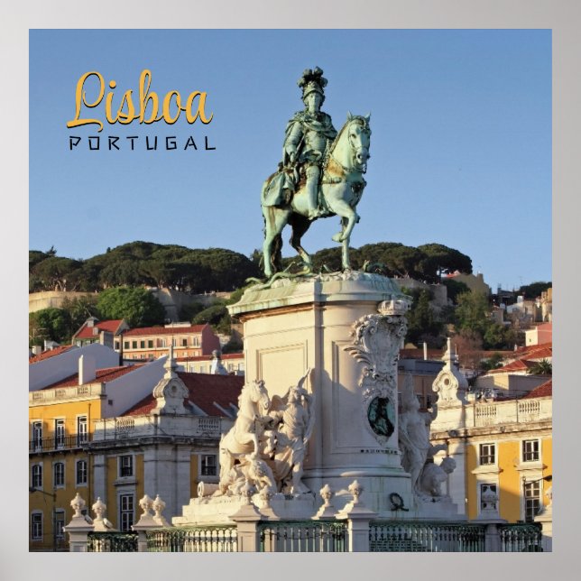 Equestrian statue of King José I, Lisbon  Poster (Front)