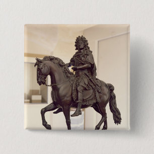 Equestrian statue of Louis XIV 15 Cm Square Badge