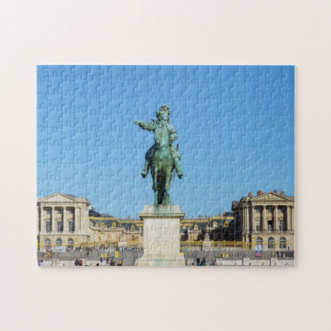 Equestrian statue of Louis XIV in Versailles Jigsaw Puzzle (Horizontal)