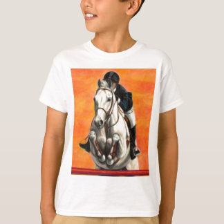 equestrian T shirt - Sunset jumper