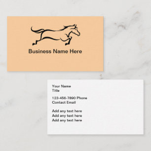 Equestrian Theme Horse Business or Services Card