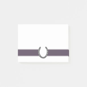 Equestrian Themed Horse Shoes Pattern Post-it Notes