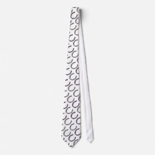 Equestrian Themed Horse Shoes Pattern Tie