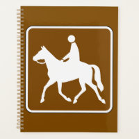 Equestrian Trail Riding Horse Silhouette Icon