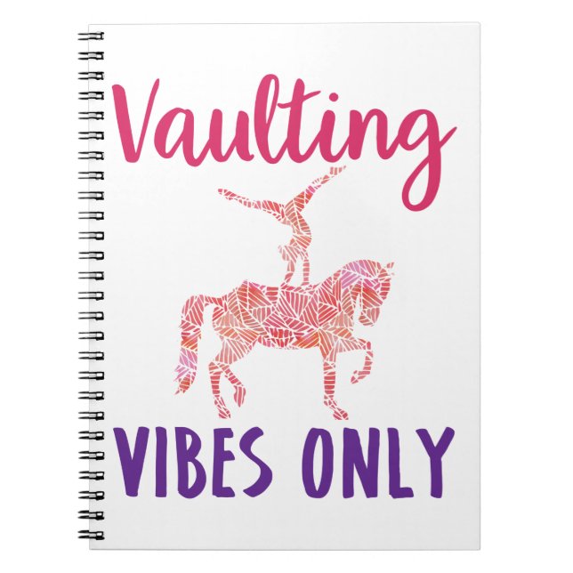 Equestrian Vaulting Horse Gymnastics Acrobatics Notebook (Front)