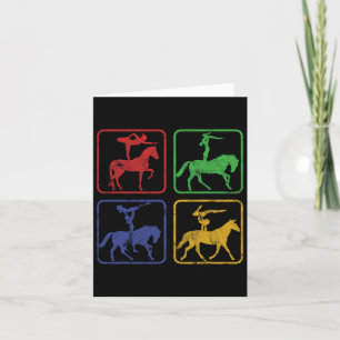 Equestrian Vaulting Horseback Riding Horses Dressa Card