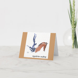 Equestrian Vaulting note cards
