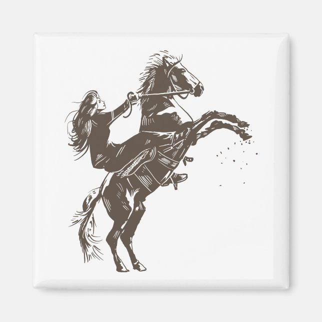 Equestrian Woman Magnet (Front)