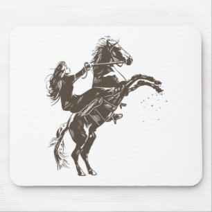 Equestrian Woman Mouse Pad