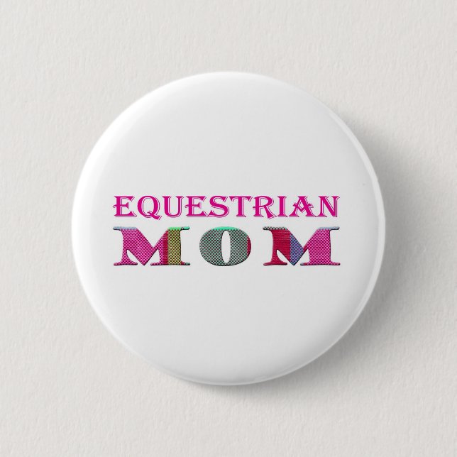 EquestrianMom 6 Cm Round Badge (Front)