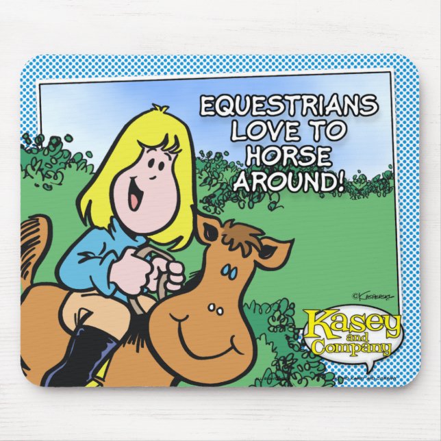 Equestrians Love To... Mouse Pad (Front)