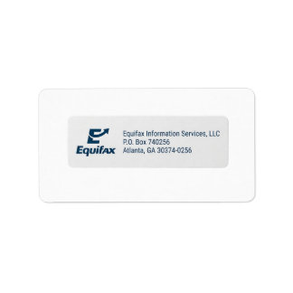 Equifax Consumer Mailing Label (Personal Concerns)