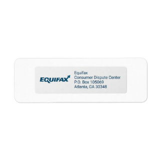 Equifax Identity‑theft or fraud‑related disputes Return Address Label