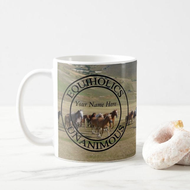 Equiholics Unanimous Coffee Mug (With Donut)