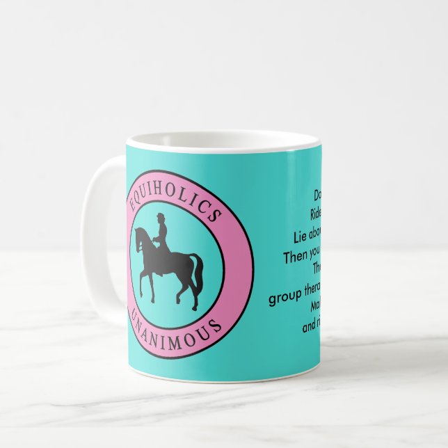 Equiholics Unanimous English Rider 1 Coffee Mug (Front Left)