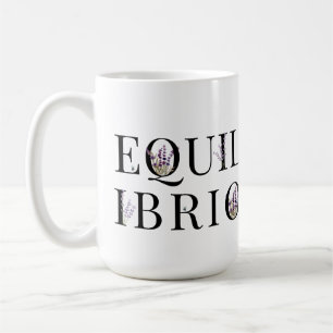 Equilibrio (con fiori viola; Italiano) Coffee Mug