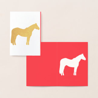 Equine Business Card Red Professional Looking 