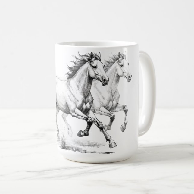 Equine Elegance Coffee Mug (Front Right)