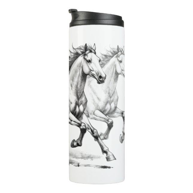 Equine Elegance Thermal Tumbler (Rotated Right)
