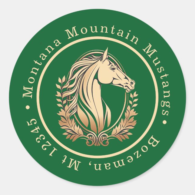 Equine Horse Business Labels (Front)