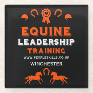 Equine leadership Training Glass Coaster