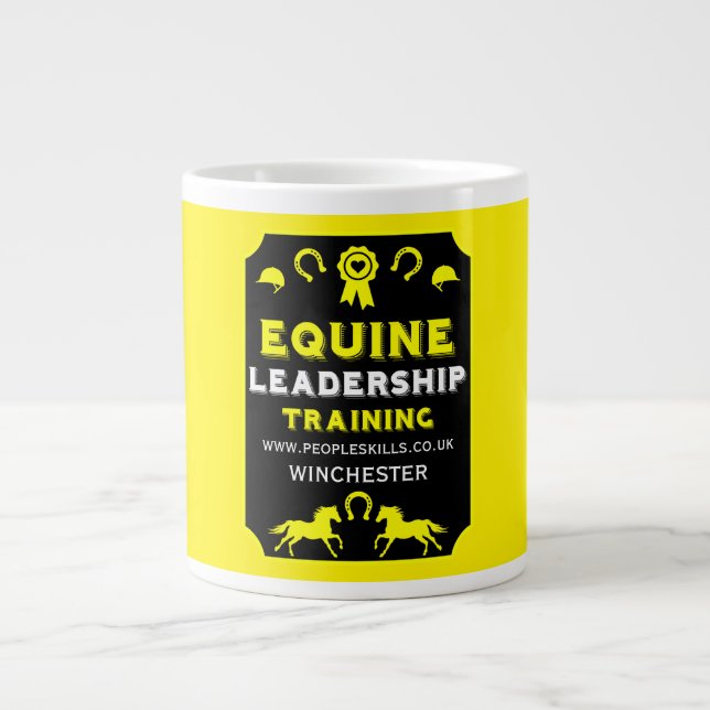 Equine leadership Training Large Coffee Mug (Front)