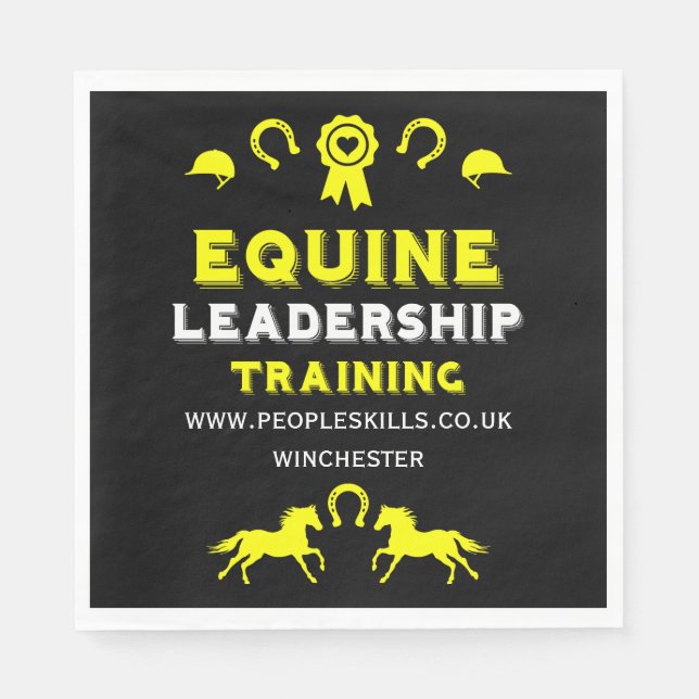 Equine leadership Training Napkin (Front)
