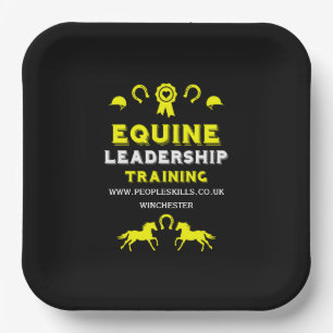 Equine leadership Training Paper Plate