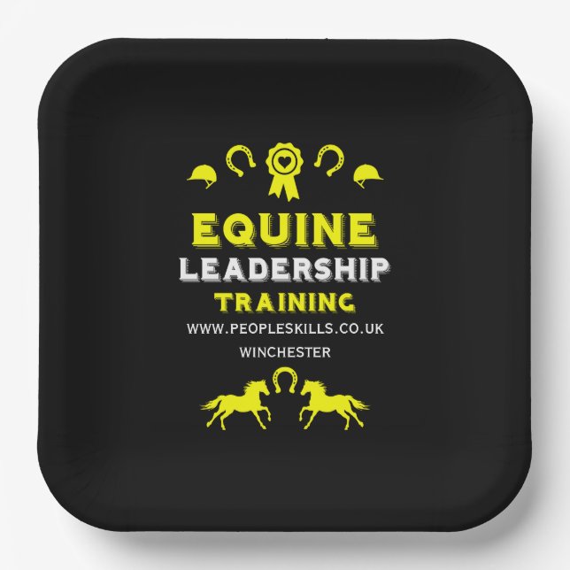 Equine leadership Training Paper Plate (Front)