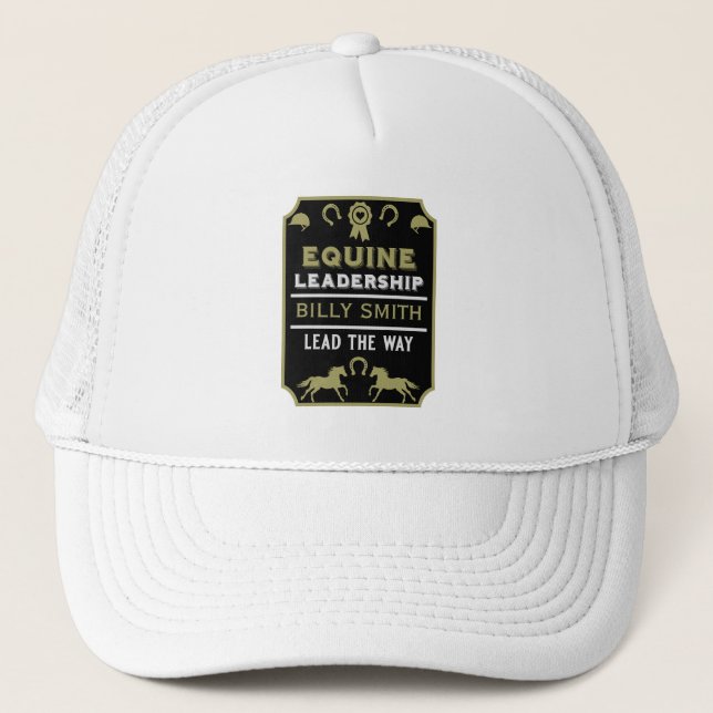 Equine leadership Training Trucker Hat (Front)