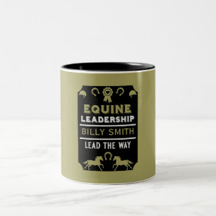 Equine leadership Training Two-Tone Coffee Mug