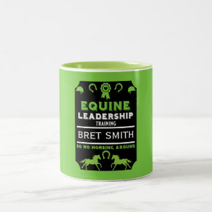 Equine leadership Training Two-Tone Coffee Mug