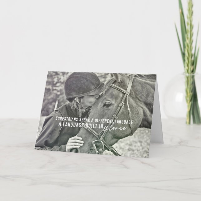 EQUINE PACT Greeting Card (Front)